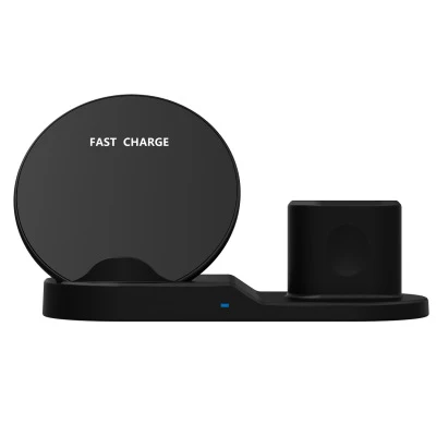 3 in 1 wireless charger black