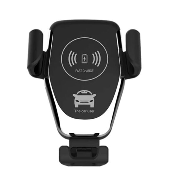 18W Qi wireless car charger - black