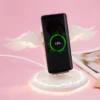 LED Angel Wings Qi Wireless Charger White