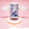 LED Angel Wings Qi Wireless Charger Pink