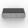 Digital clock wireless charger black