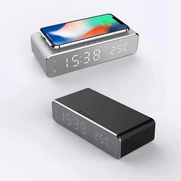 Digital clock wireless charger